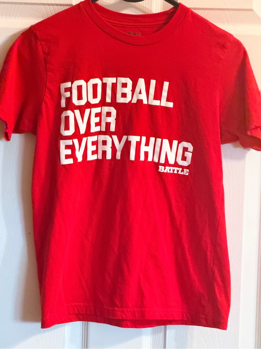 Kids Red 'Football Over Everything' Graphic Tee by
